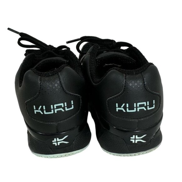 Kuru Quantum Black Logo Leather Lace Up Athletic Shoes Sneakers Womens Size 5.5 - Picture 4 of 11
